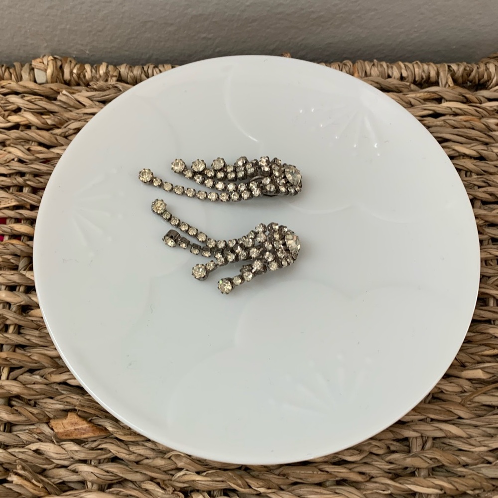 Rhinestone Clip-on Earrings